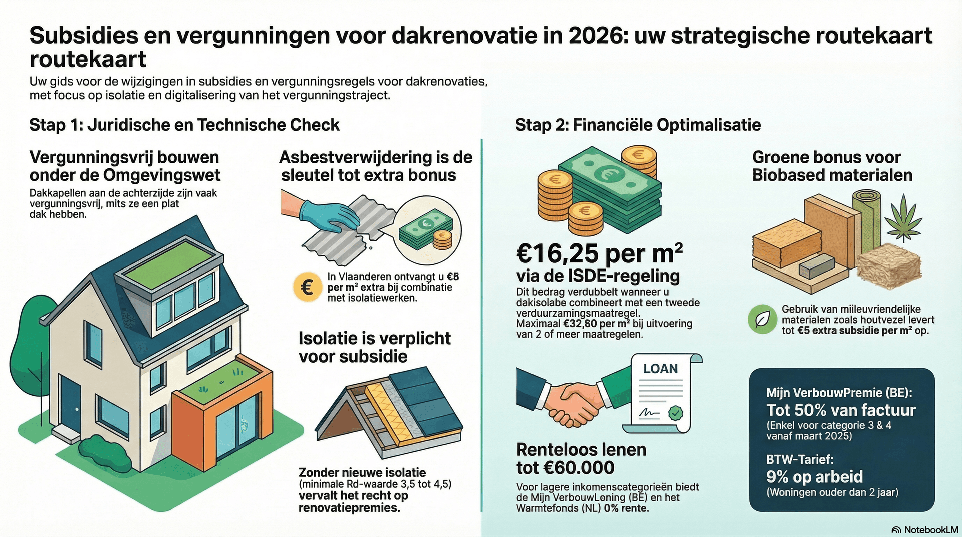 Subsidies en vergunningen voor dakrenovatie in 2026: uw strategische routekaart
